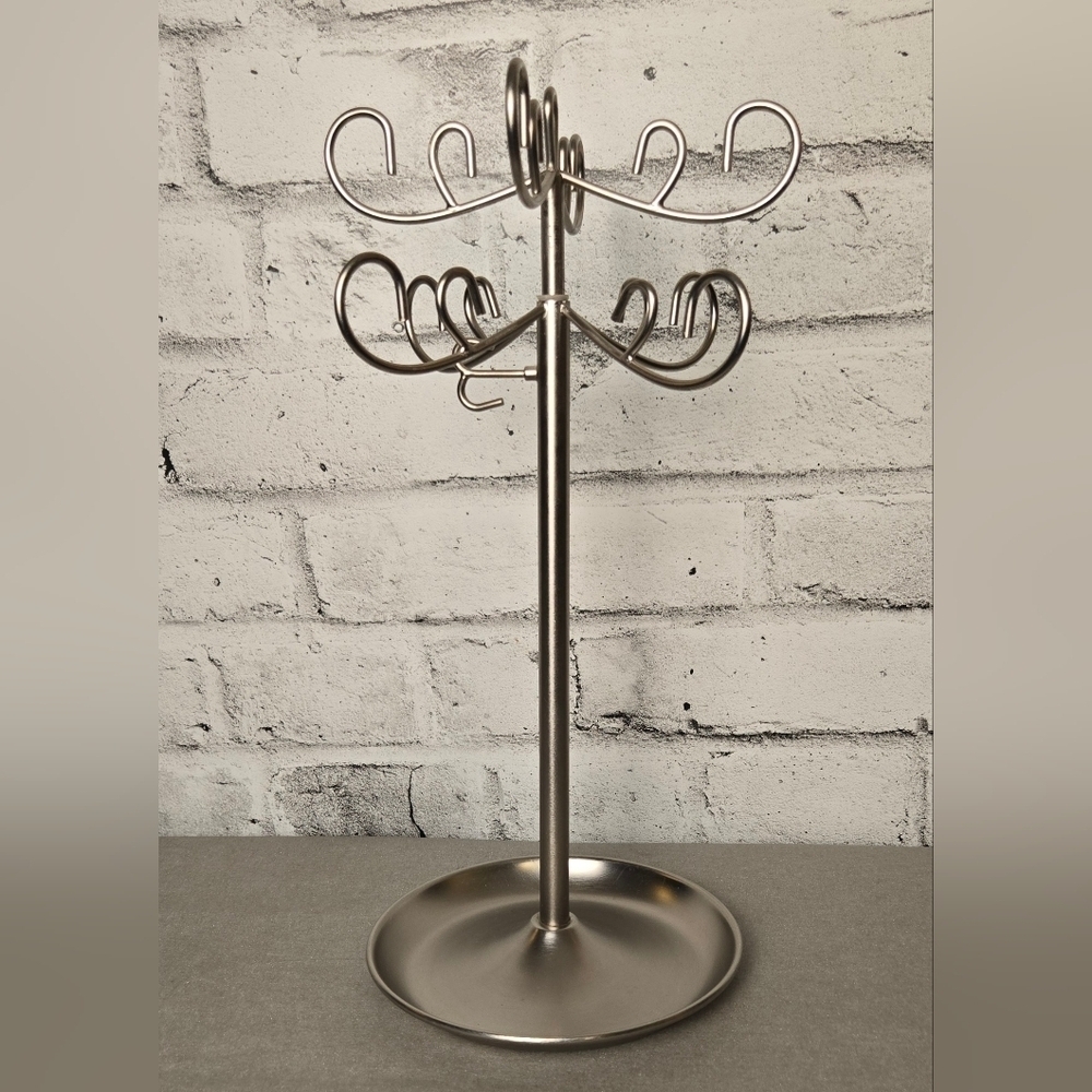 Umbra Studio Metal Jewelry Tree Stand – Modern Tiered Organizer